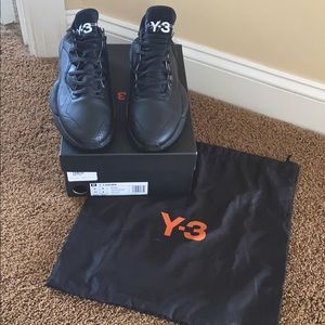 Adidas Y-3 Kaiwa Black Tennis Shoe